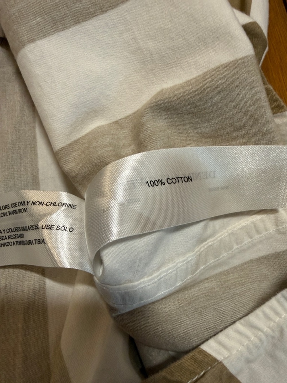 Denim & Flower Brown and White Striped Shirt men’s large cotton - Picture 10 of 10